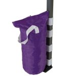 gazebo weighted leg bag purple